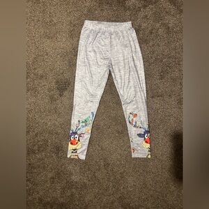 Grey reindeer leggings size M